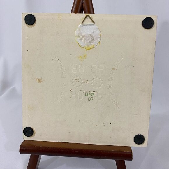 Vintage Month May Nancy DeYoung H&R Johnson Ceramic Calendar Tile Trivet - Picture 2 of 2